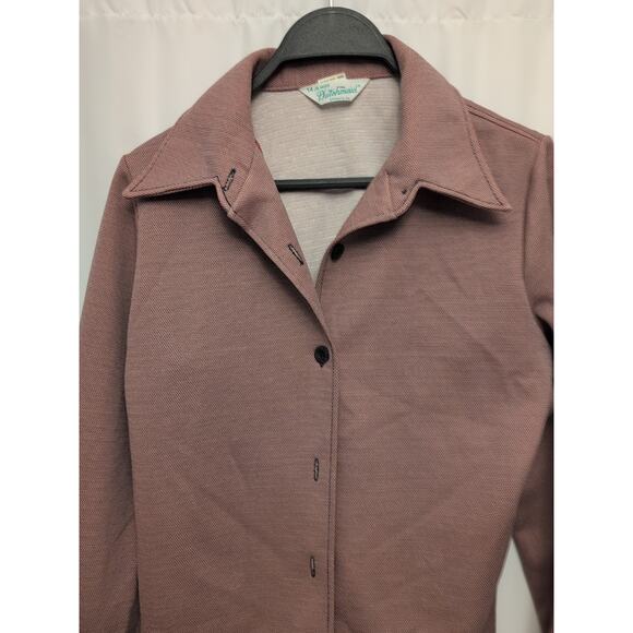 80s womens vtg 14 jr miss dutchmaid jacket reddish darker buttons Ehprata, PA !! - Picture 3 of 14